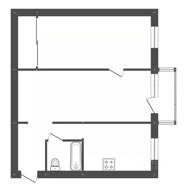 2-к кв. Амурская область, Белогорск ул. Транспортная, 63 (45.5 м) - Фото 2
