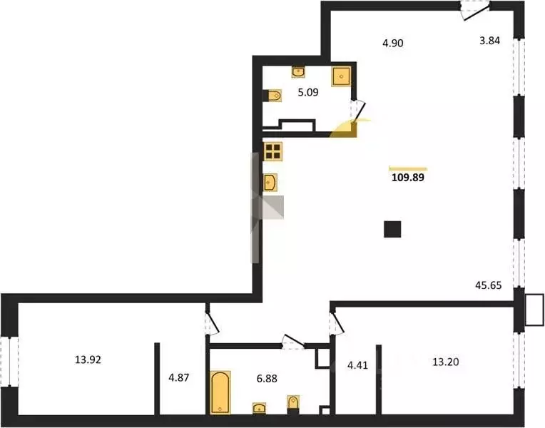 2-к кв. Санкт-Петербург 12-я Васильевского острова линия, 41к1 (110.0 ... - Фото 0