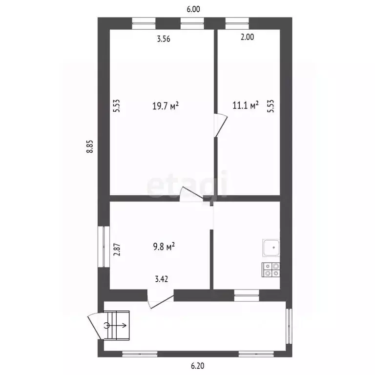 Дом в Московская область, Сергиев Посад ул. Кирова, 112Б (54 м) - Фото 2