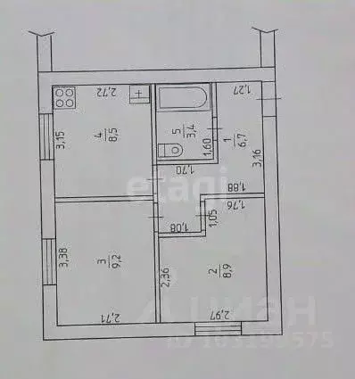 1-к кв. Пермский край, Октябрьский рп ул. 8 Марта, 54 (36.8 м) - Фото 1