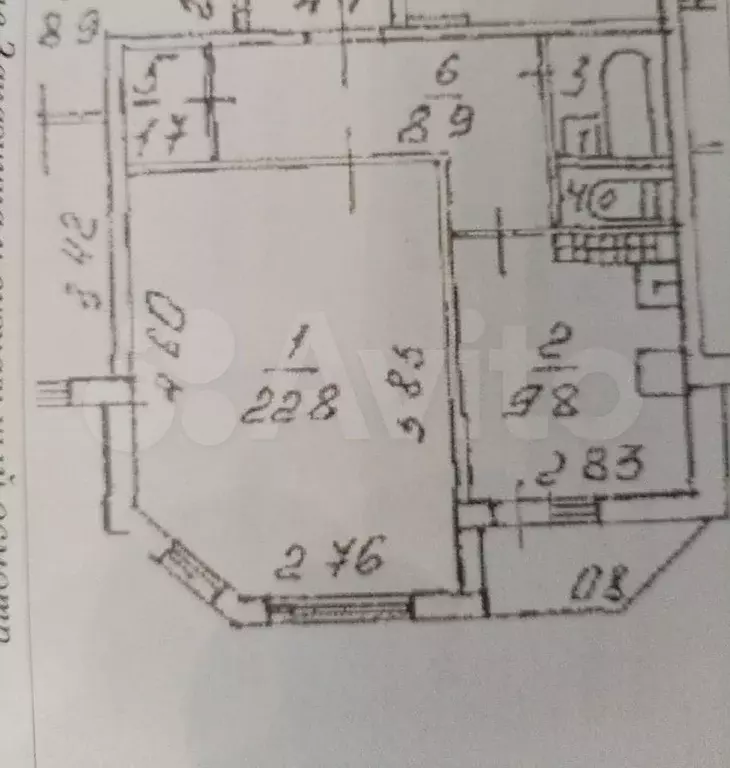 1-к. квартира, 47 м, 3/5 эт. - Фото 0