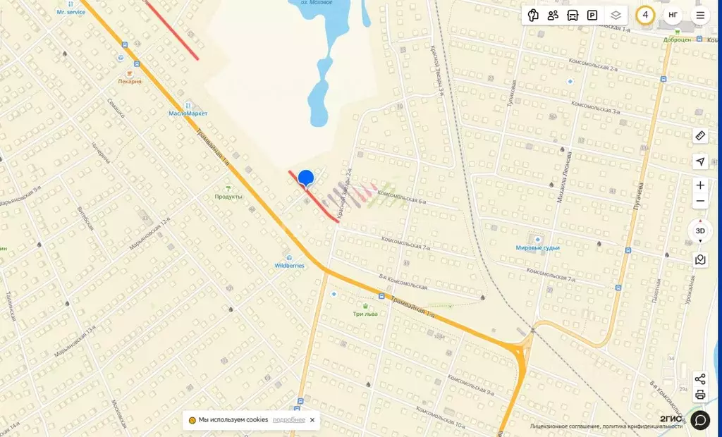 Участок в Омская область, Омск Порт-Артур мкр, ул. 2-я Репина, 78 (4.6 ... - Фото 2