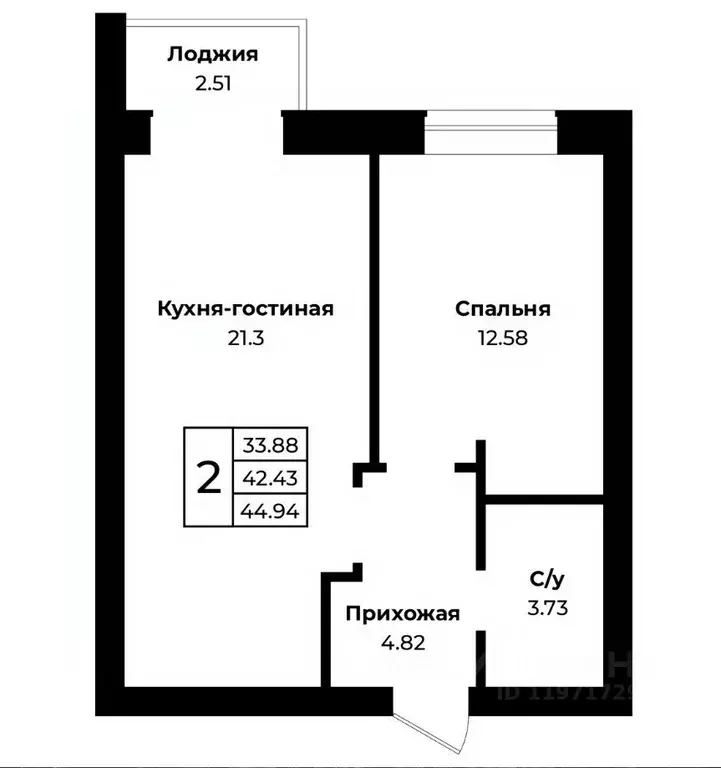 2-к кв. Оренбургская область, Оренбургский район, пос. Пригородный ... - Фото 0