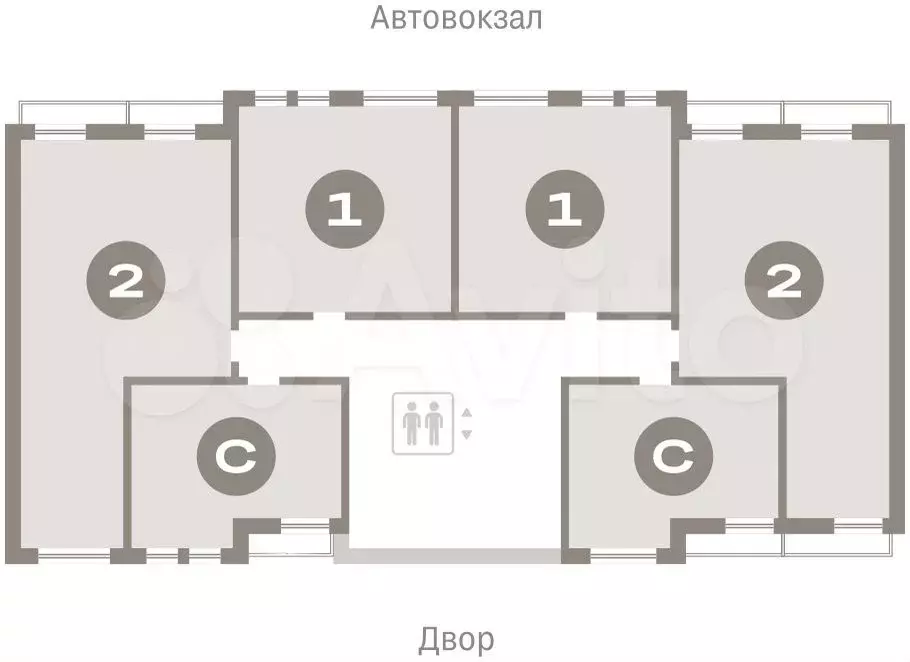 2-к. квартира, 40,5м, 9/17эт. - Фото 1