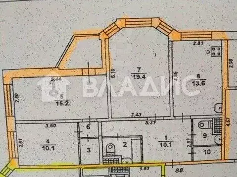 3-к кв. Воронежская область, Воронеж ул. 60-й Армии, 26 (80.0 м) - Фото 2