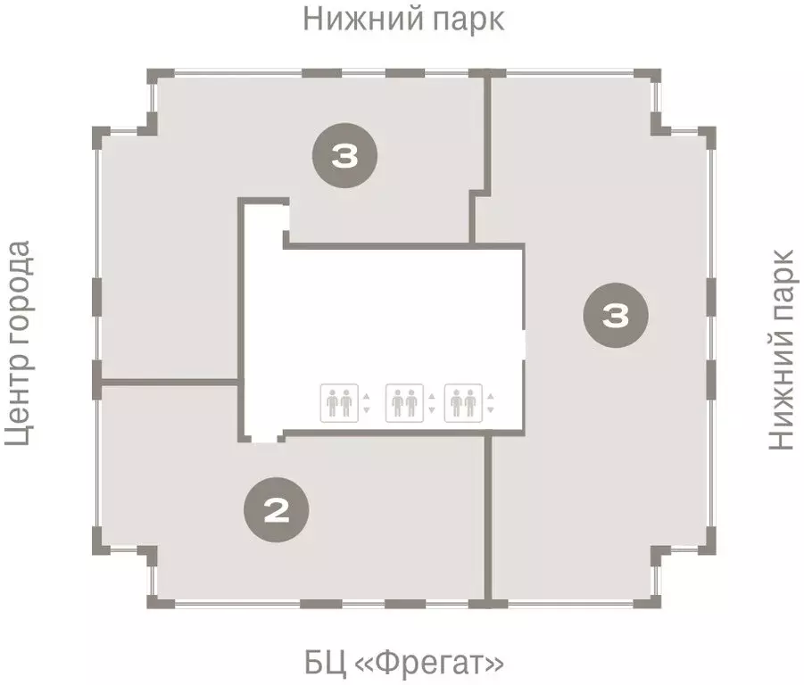 2-комнатная квартира: Липецк, площадь Петра Великого, 1 (113.71 м) - Фото 1