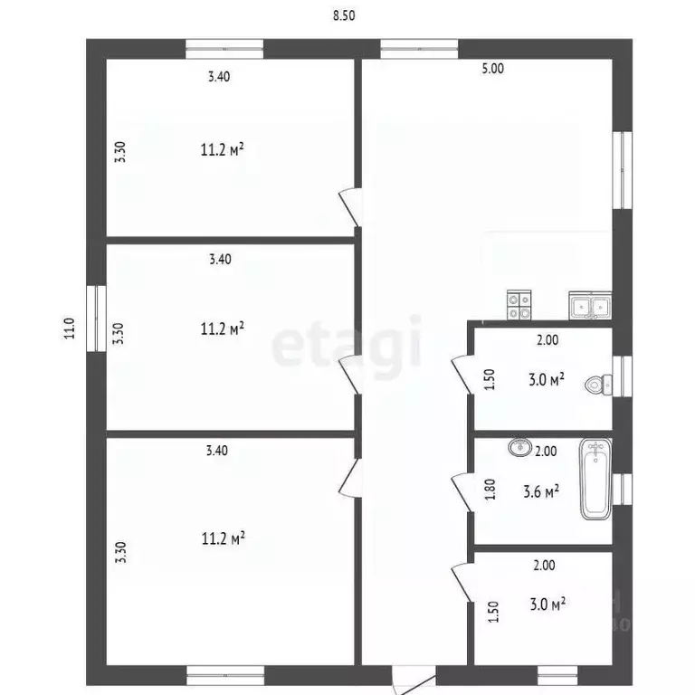 Дом в Тюменская область, Тюмень Царево садовое товарищество,  (80 м) - Фото 1