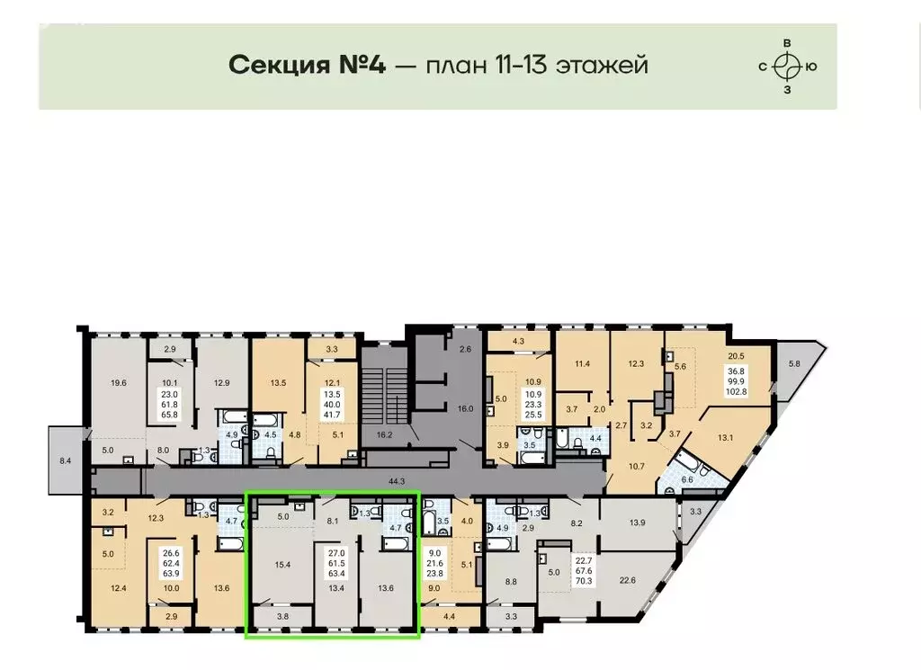 3-комнатная квартира: Челябинск, Витебская улица, 10 (62.6 м) - Фото 1