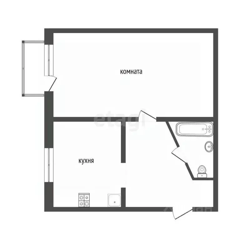 1-к кв. Пермский край, Пермь ул. Куйбышева, 93 (36.0 м) - Фото 1