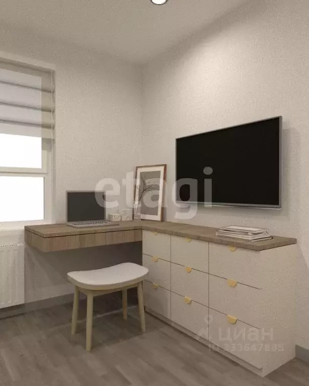 Студия Санкт-Петербург наб. Реки Каменки, 3к3 (20.98 м) - Фото 1
