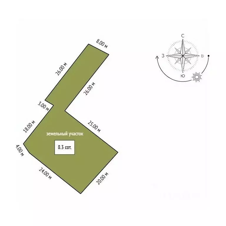 Участок в Амурская область, Благовещенский район, с. Чигири  (8.3 ... - Фото 2