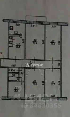 5-к кв. Орловская область, Орел Комсомольская ул., 244 (92.0 м) - Фото 1