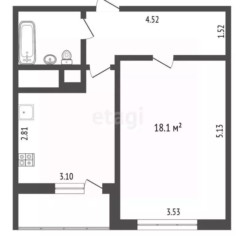 1-к кв. Московская область, Мытищи просп. Астрахова, 12А (38.2 м) - Фото 1