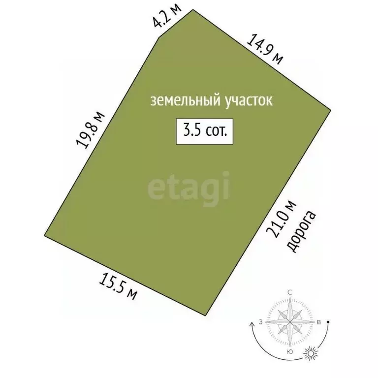 Участок в Тюменская область, Тюменский муниципальный округ, с. ... - Фото 2