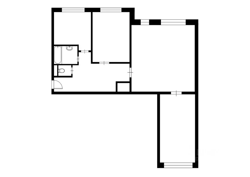 3-к кв. Санкт-Петербург ул. Чудновского, 8К2 (56.0 м) - Фото 1