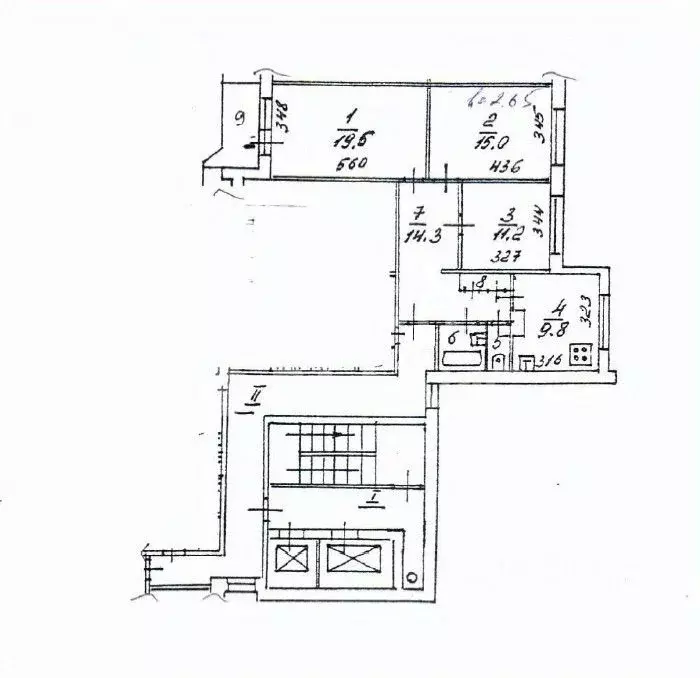 3-к кв. Московская область, Королев ул. Суворова, 16а (74.9 м) - Фото 1