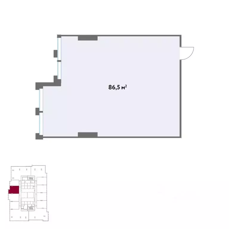 Офис в Москва Кинематографический кв-л,  (87 м) - Фото 2