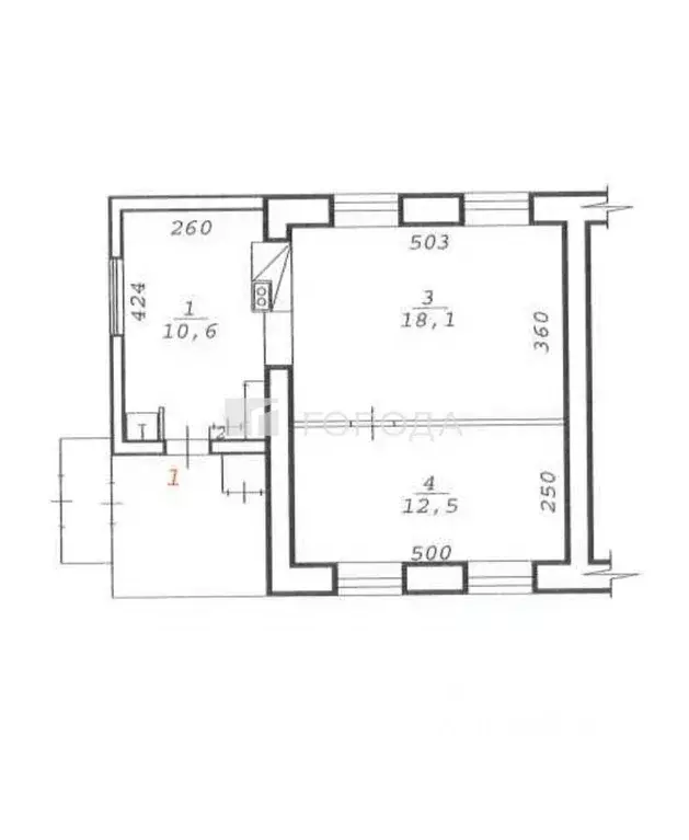 Дом в Новосибирская область, Новосибирск Профсоюзная ул., 7 (43 м) - Фото 1