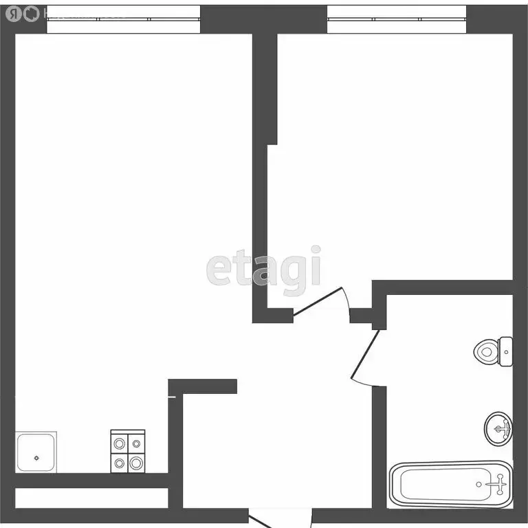 1-комнатная квартира: Тюмень, Лесопарковая улица, 1к1 (36.7 м) - Фото 0