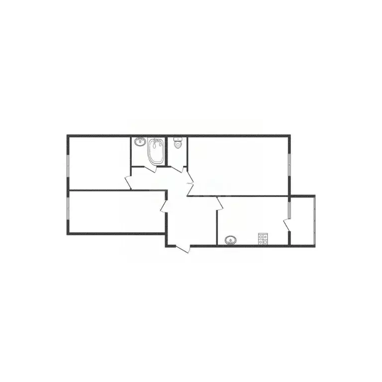 3-к кв. Смоленская область, Ярцево ул. Рокоссовского, 64 (70.6 м) - Фото 2