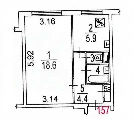 1-к кв. Москва Белозерская ул., 9Б (32.2 м) - Фото 1