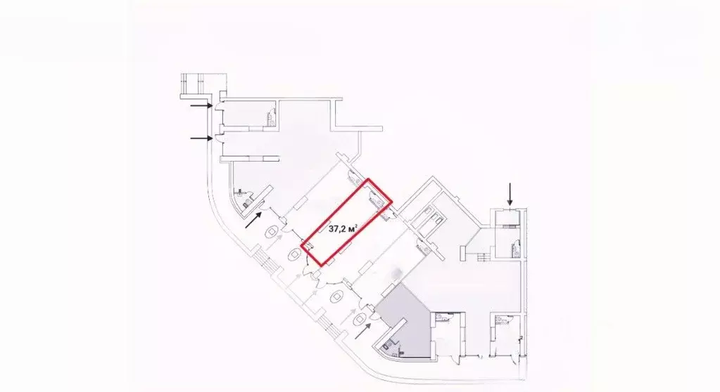 Помещение свободного назначения в Москва Ярцевская ул., 27к1 (37 м) - Фото 2