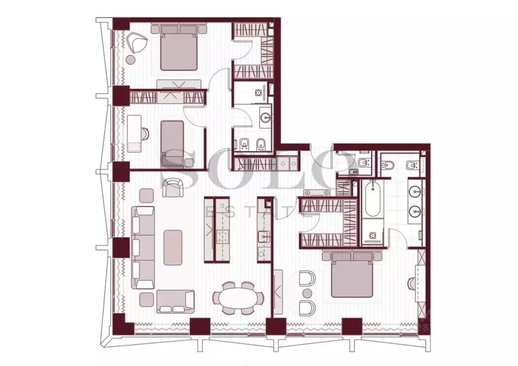 Квартира, 4 комнаты, 137.8 м - Фото 1
