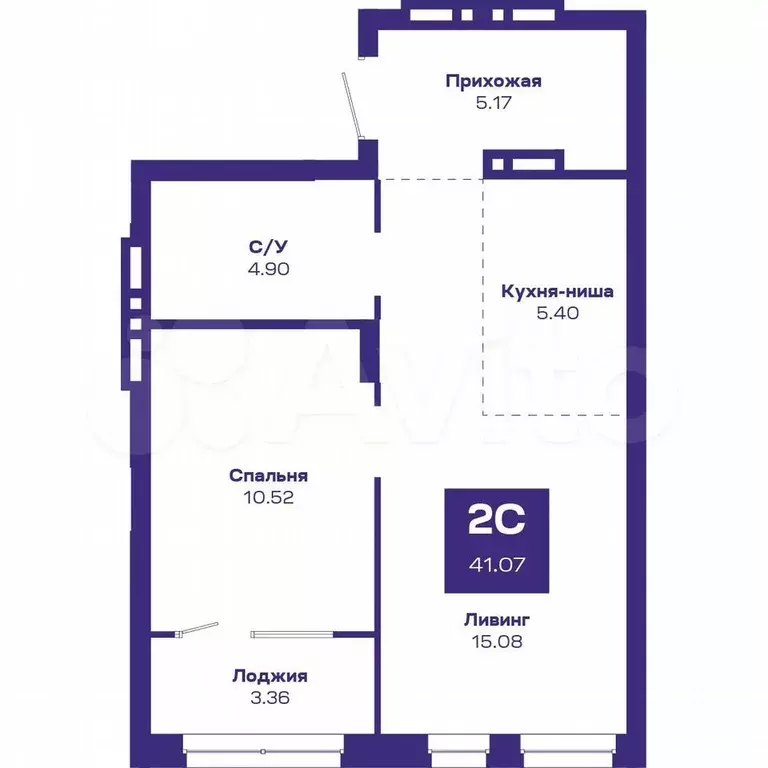 2-к. квартира, 42,5 м, 8/8 эт. - Фото 1