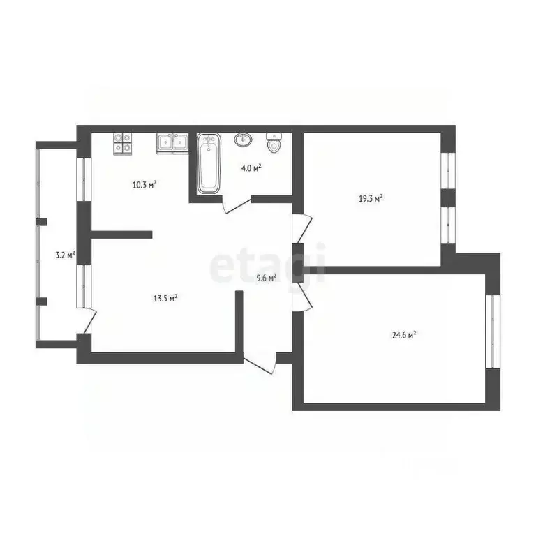 3-к кв. Мордовия, Саранск Садовая ул., 1 (83.4 м) - Фото 2