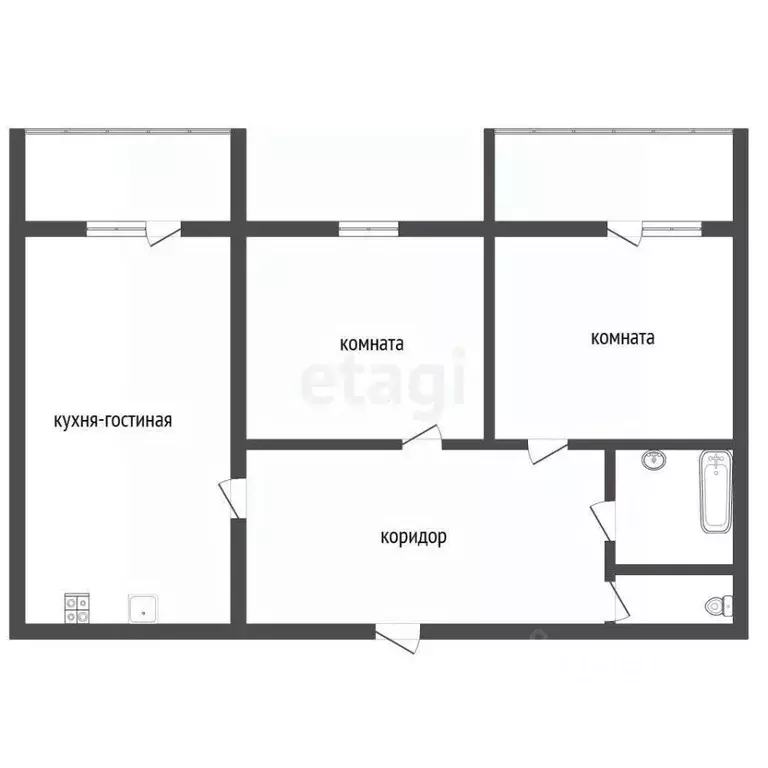 2-к кв. Воронежская область, Воронеж Московский просп., 149 (75.4 м) - Фото 2