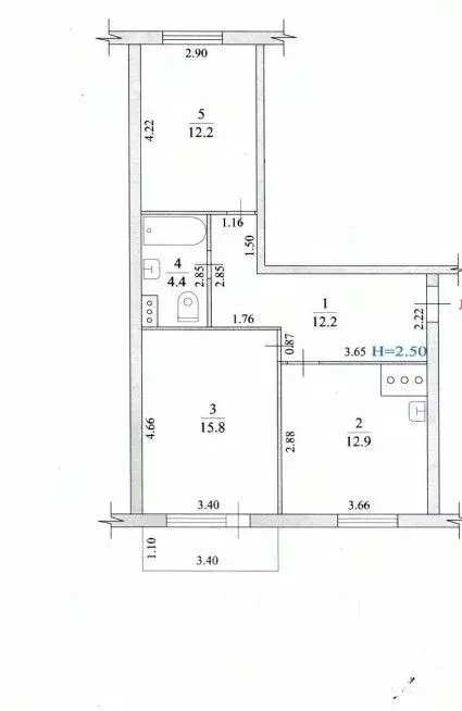 2-к кв. Волгоградская область, Краснослободск Среднеахтубинский район, ... - Фото 2