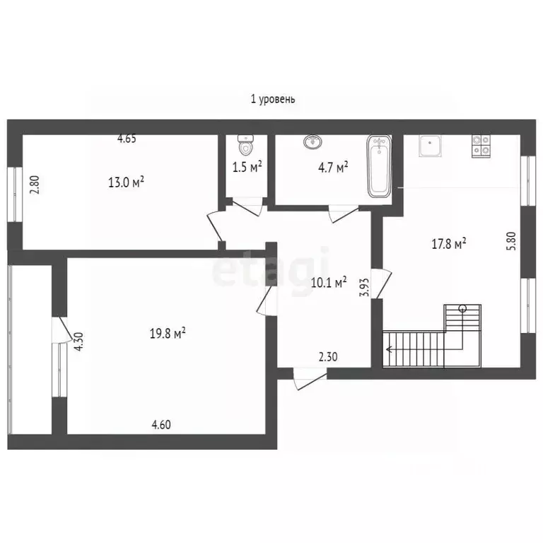 5-к кв. Вологодская область, Кадуй рп ул. Кооперативная, 5А (120.0 м) - Фото 1