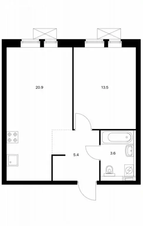 2-комнатная квартира: Москва, улица Михайлова, 30Ак6 (45 м) - Фото 1