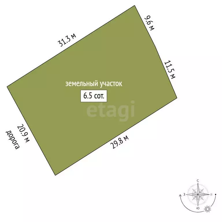 Участок в Севастополь, улица Челнокова (6.5 м) - Фото 1