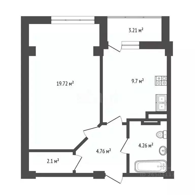1-к кв. Севастополь ул. Горпищенко, 104Вк2 (41.0 м) - Фото 2