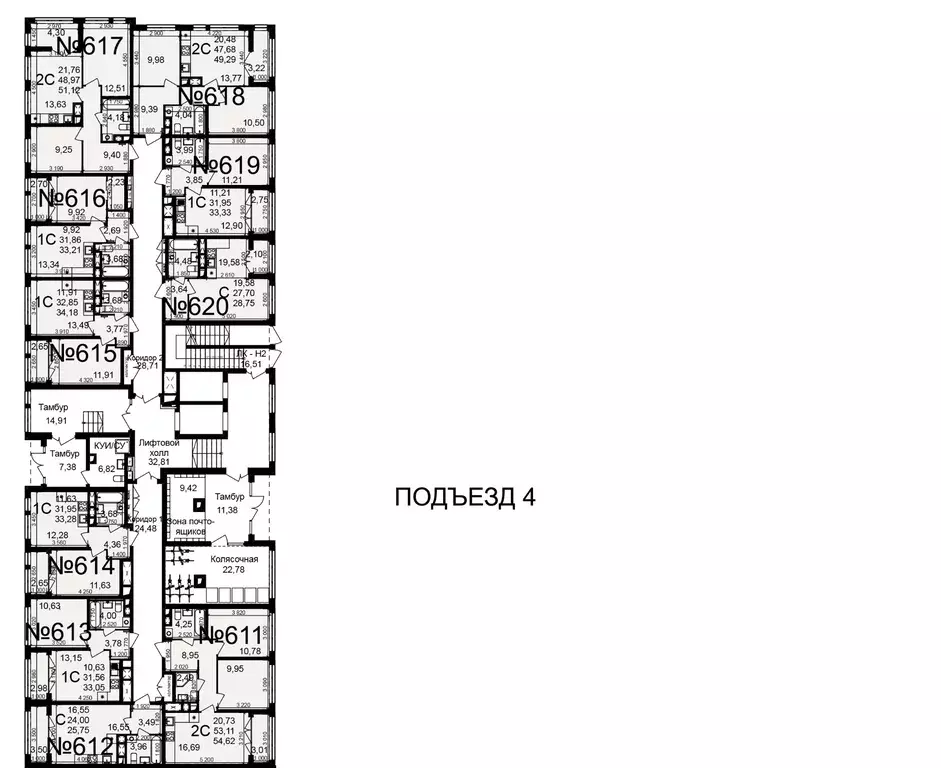 2-к кв. Тульская область, Тула пос. Горелки, Время жилой комплекс ... - Фото 2