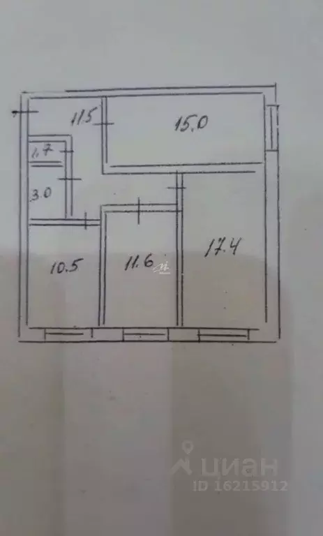 3-к кв. Севастополь ул. Гранатная, 1А (70.7 м) - Фото 1