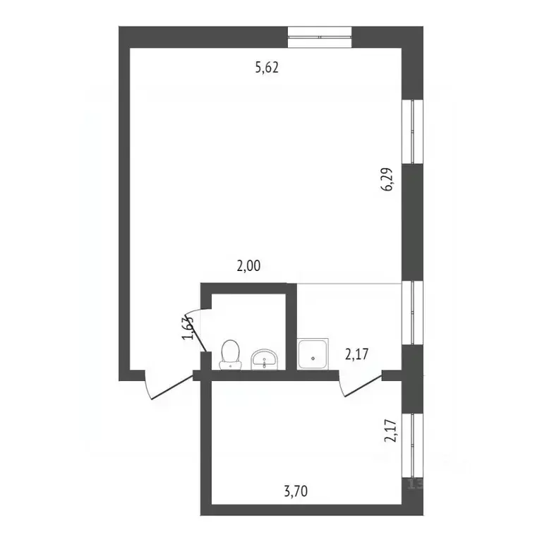 2-к кв. Бурятия, Улан-Удэ ул. Жердева, 116 (46.0 м) - Фото 2