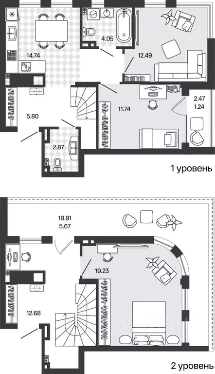 3-к кв. Калининградская область, Гурьевский муниципальный округ, пос. ... - Фото 1