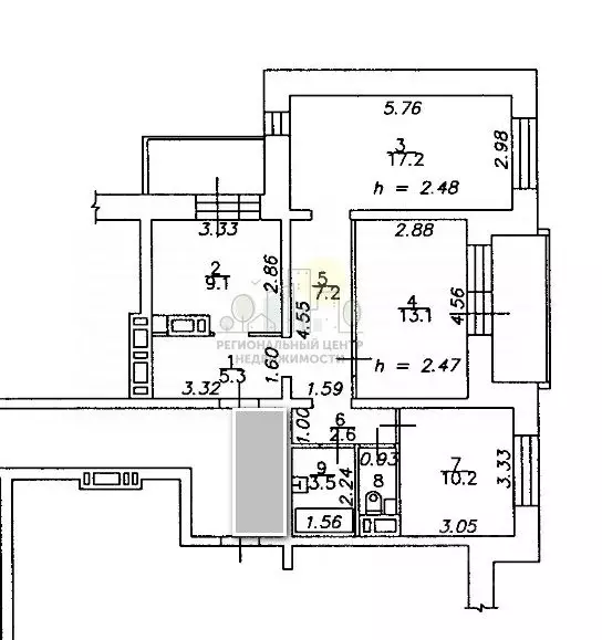 3-к кв. Иркутская область, Иркутск ул. Баррикад, 62/10 (79.3 м) - Фото 1