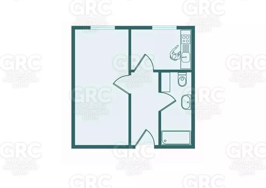 1-к кв. Краснодарский край, Сочи Гагарина мкр, ул. Чайковского, 25/2 ... - Фото 2