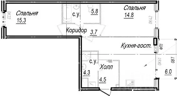 3-к кв. Санкт-Петербург наб. Реки Карповки, 27 (71.5 м) - Фото 0