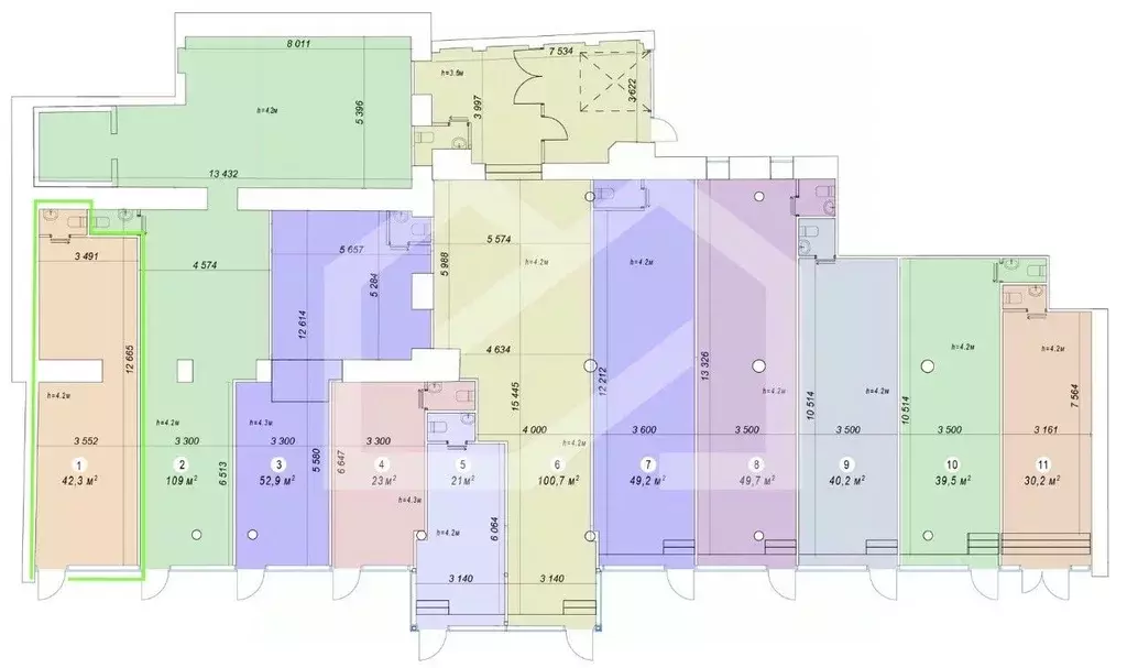 Торговая площадь в Москва ул. Красная Пресня, 12 (42 м) - Фото 2