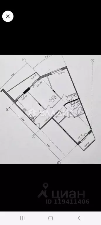 3-к кв. Тульская область, Тула ул. Макаренко, 9Б (118.9 м) - Фото 2