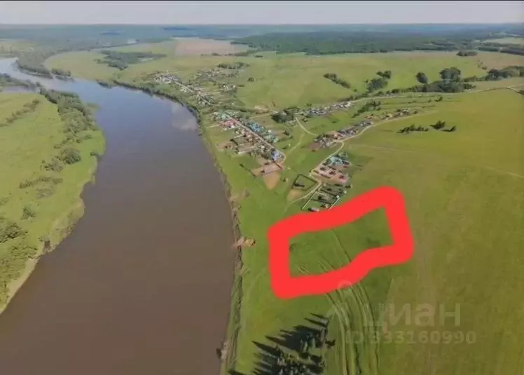 Участок в Башкортостан, Нуримановский район, Красногорский сельсовет, ... - Фото 2