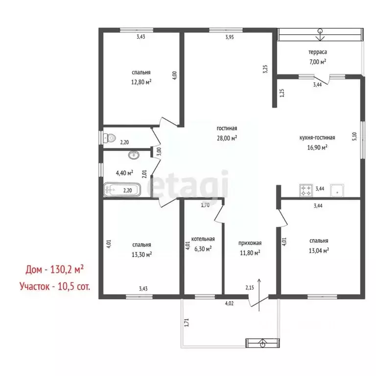 Дом в Свердловская область, Белоярский муниципальный округ, д. Гусева ... - Фото 2