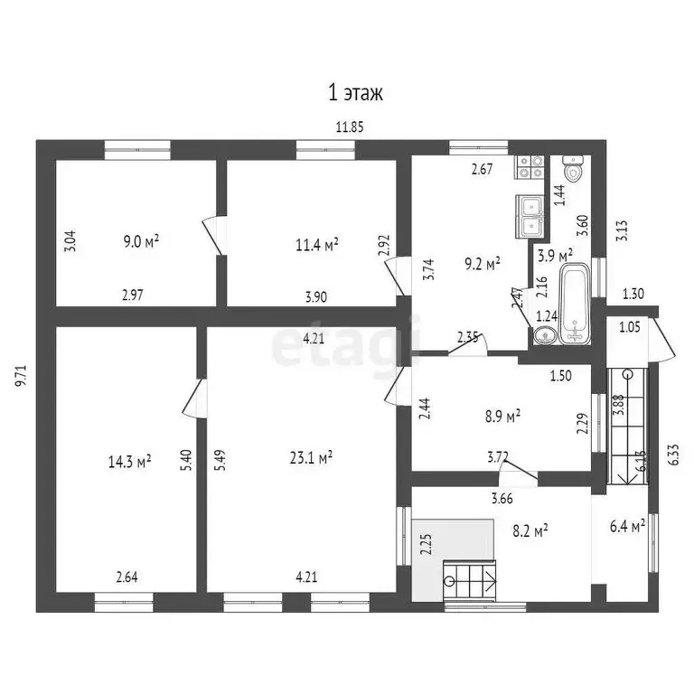 Дом в станица Незлобная, Береговая улица (94.4 м) - Фото 1