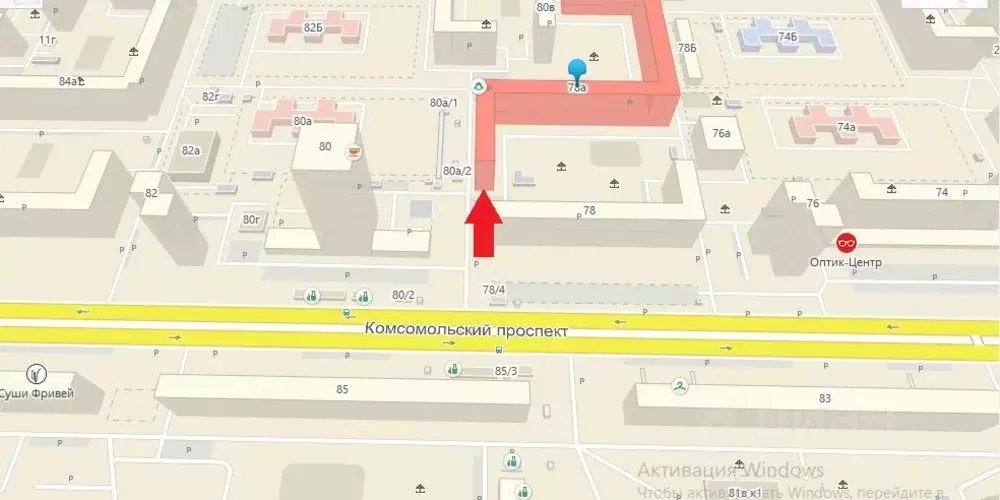 Торговая площадь в Челябинская область, Челябинск Комсомольский ... - Фото 0
