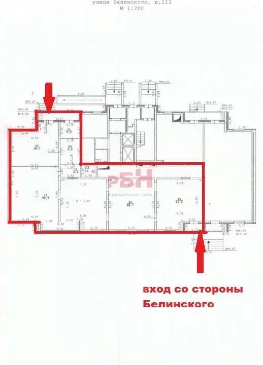 Офис в Свердловская область, Екатеринбург ул. Белинского, 111 (240 м) - Фото 1