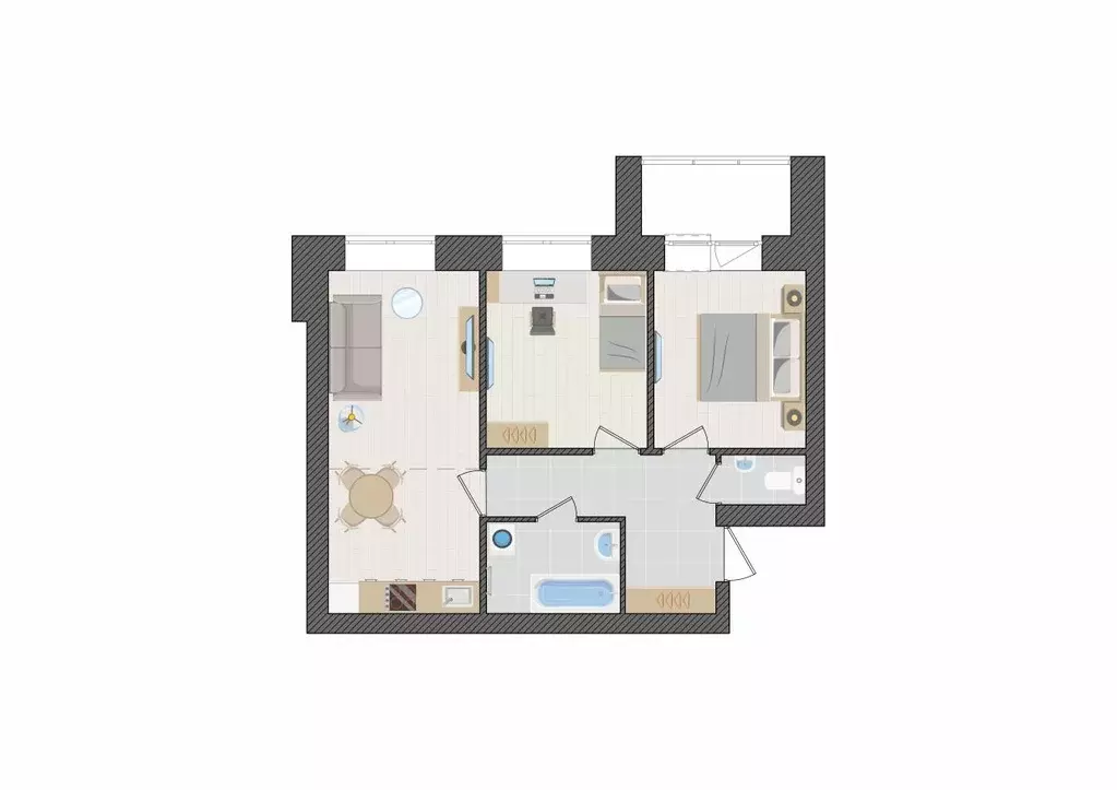 3-к кв. Кировская область, Киров ул. Капитана Дорофеева, 22 (53.9 м) - Фото 1